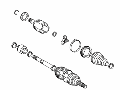 Toyota 43420-08130 Shaft Assy,  Front Drive,  LH