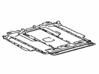 Toyota 58651-08110 Sheet,  Rear Floor Silencer,  No.1