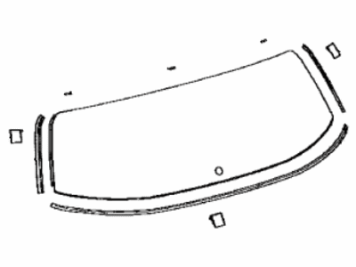 Toyota 68105-08080 Glass Sub-Assembly, Back