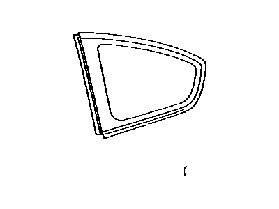 Toyota 62710-42130 Window Assembly, Quarter, Passenger Side