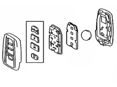 Toyota 8990H-07090 Transmitter Sub-Assy,  Electrical Key