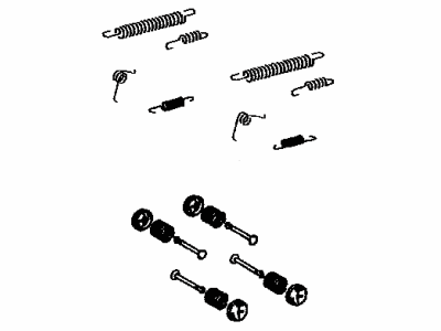 Toyota 04942-52010 Spring Kit, Rear Brake