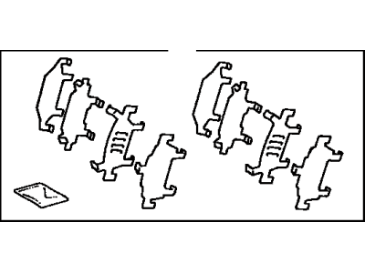 Toyota 04945-20210 Shim Kit,  Anti Squeal,  Front