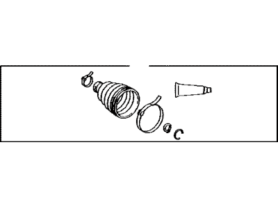 Toyota 04437-60040 Boot Kit,  Front Drive Shaft Inboard Joint,  LH