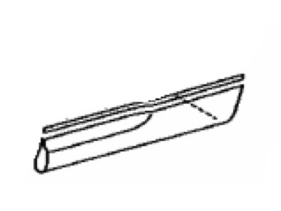 Toyota 75797-48020 Pad,  Rear Door Outside Moulding,  Upper