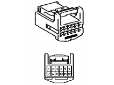 Toyota 90980-12183 Housing, Connector F