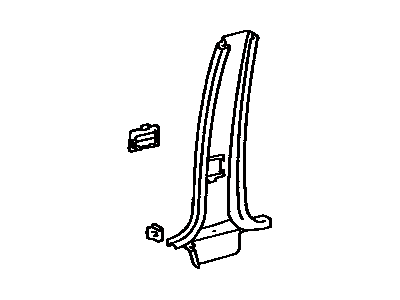 Toyota 62414-32030-04 Garnish, Center Pillar, Lower Driver Side