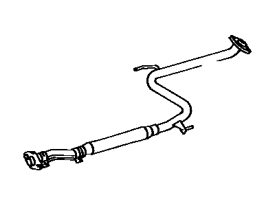 Toyota 17420-74130 Pipe Assy,  Exhaust,  Center