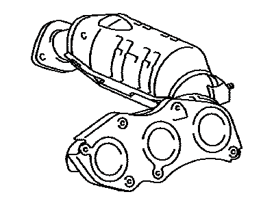 Toyota 17140-20070 Manifold Sub-Assy,  Exhaust,  RH