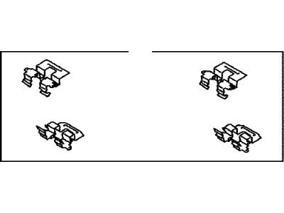 Toyota 04948-0T010 Fitting Kit,  Disc Brake,  Rear