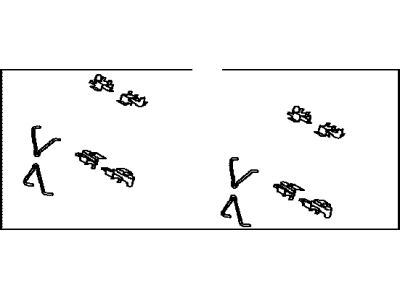 Toyota 04947-0T010 Fitting Kit,  Disc Brake,  Front