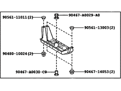 Toyota 58398-0T010 Cover,  Floor Under,  NO.1