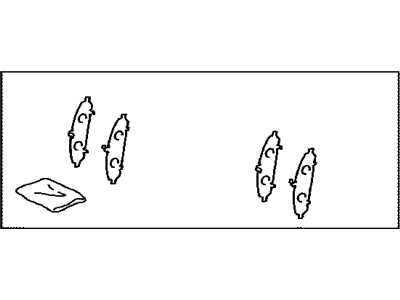 Toyota 04945-0T010 Shim Kit,  Anti Squeal,  Front