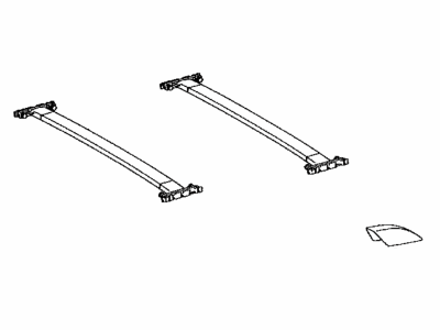 Toyota 63047-35010 Bar & Cover Set, Roof Rack