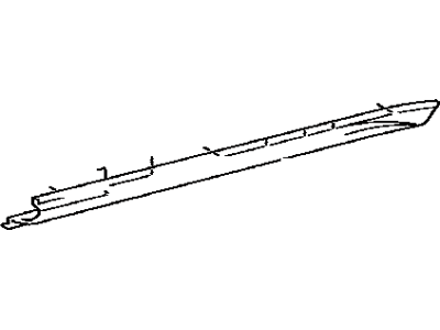 Toyota 75851-09010-E0 Moulding, Rocker Panel, Front RH