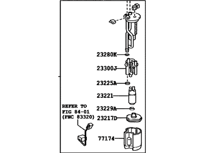 Toyota 77020-35100 Fuel Suction Tube Assembly W/Pump & Gage