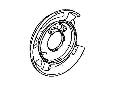 Toyota 46503-0C011 Plate Sub-Assy,  Parking Brake,  RH