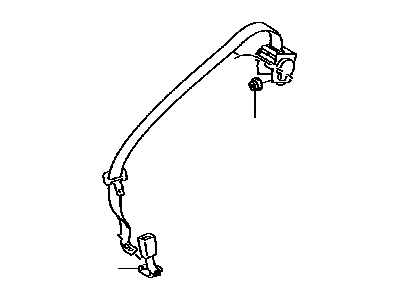 Toyota 73350-35150-B1 Belt Assy,  Rear Seat,  Outer Center