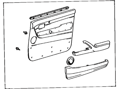 Toyota 67610-60620-B1 Board Sub-Assembly, Front Door Trim, Passenger Side