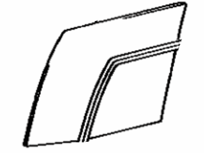 Toyota 68113-60020 Glass Sub-Assy,  Rear Door,  RH