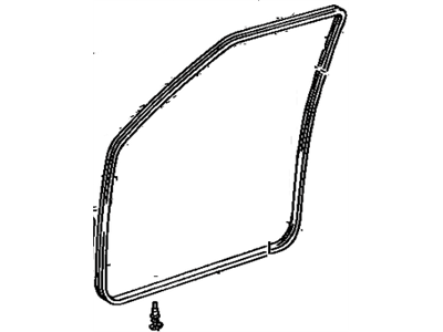 Toyota 67861-60010 Weatherstrip,  Front Door,  RH