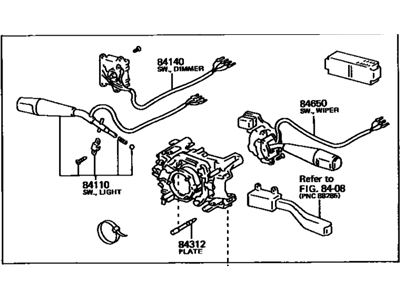 Toyota 84310-6A040 Switch Assy,  Turn Signal