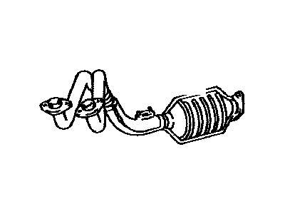 Toyota 17401-66060 Pipe Assy,  Exhaust,  Front