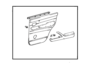 Toyota 67630-60360-E1 Board Sub-Assy,  Rear Door Trim,  RH