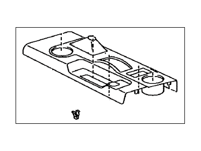 Toyota 58805-35081-B0 Panel Sub-Assy, Console, Upper Rear