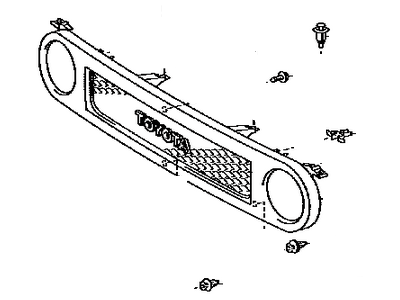 Toyota 53100-35A90 Radiator Grille Assembly