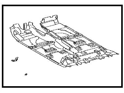 Toyota 58510-3G804-B0 Mat, Front Floor, Front