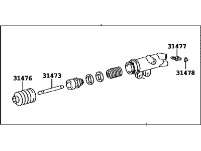 Toyota 31470-60360 Cylinder Assy,  Clutch Release