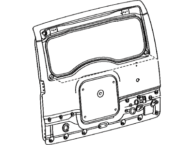 Toyota 67005-35361 Panel Sub-Assembly, Back Door