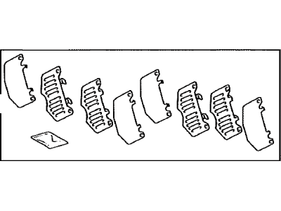 Toyota 04945-35120 Shim Kit,  Anti Squeal,  Front