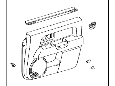 Toyota 67050-35292-B0 Panel Assembly, Door Trim
