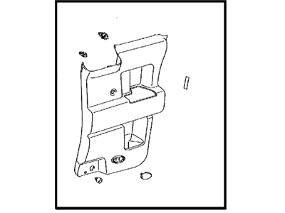 Toyota 67630-35B60-B0 Board Sub-Assy, Rear Door Trim, RH