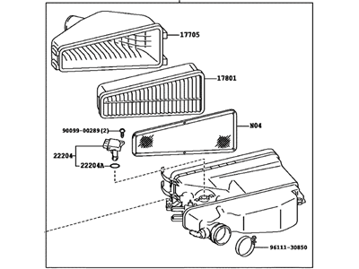 Toyota 17700-31531 Cleaner Assy,  Air