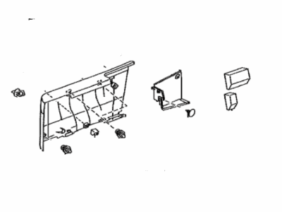 Toyota 62603-06040-A0 Panel Sub-Assy, Quarter Trim, Upper RH