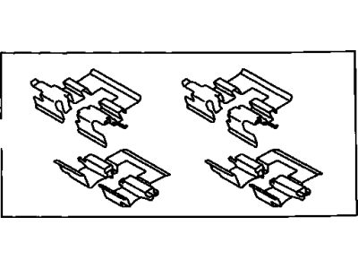 Toyota 04948-06010 Fitting Kit,  Disc Brake,  Rear
