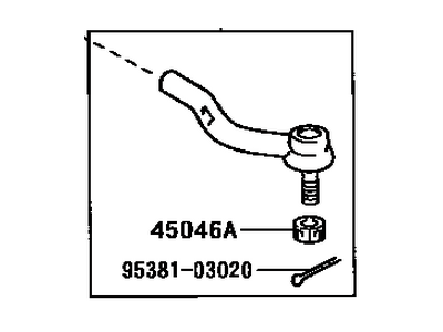 Toyota 45470-39215 Rod Assy,  Tie,  LH