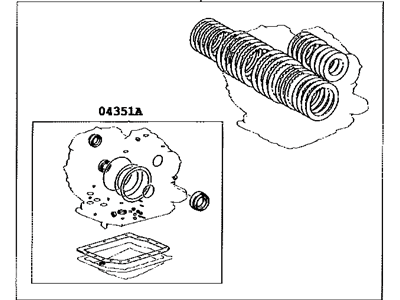 Toyota 04352-33010 Kit,  Transaxle Overhaul(ATM)