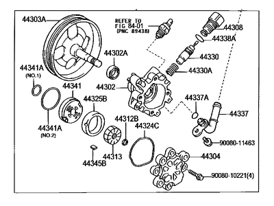 Toyota 44310-06070 Pump Assembly, VANE