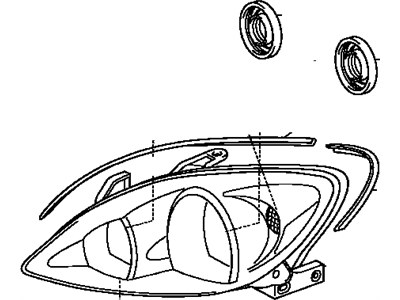 Toyota 81130-AA040 Unit Assy,  Headlamp,  RH