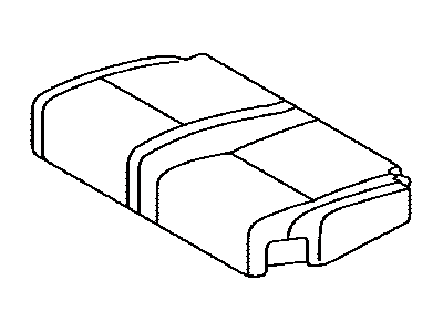 Toyota 71076-0C370-B1 Cover,  Rear Seat Cushion,  LH (For Separate Type)