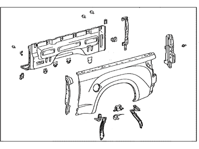 Toyota 65600-0C110 Panel Assembly, Rear Body