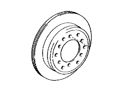 Toyota 42431-0C010 Disc,  Rear