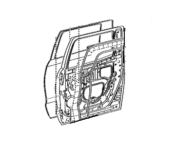 Toyota 67003-0C120 Panel Sub-Assy,  Rear Door,  RH