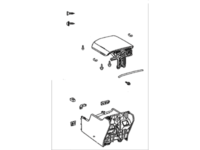 Toyota 58910-0C151-C0 Box Assy,  Console,  Rear