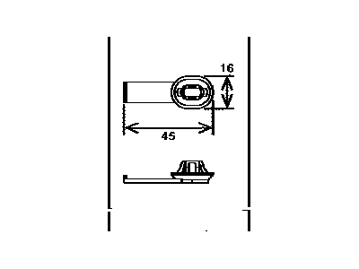 Toyota 82711-60540 Clamp, Wiring HARNES