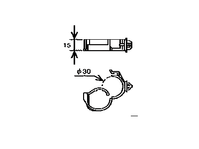 Toyota 82711-3F040 Clamp, Wiring HARNES